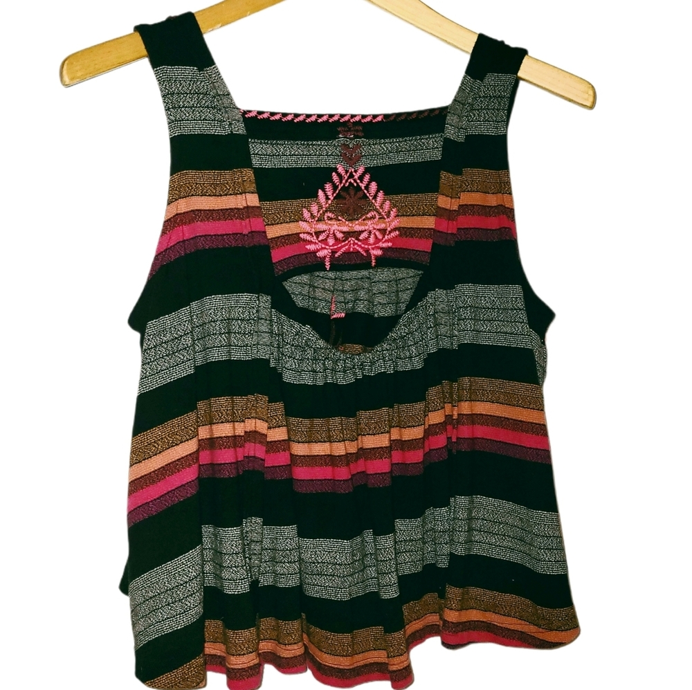 Free People Vintage Stripe Swing Tank - Picture 4 of 5